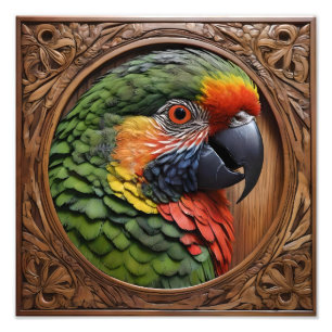 Aussie Spirit: Ein Lorikeet, das in geschnitztem H Fotodruck