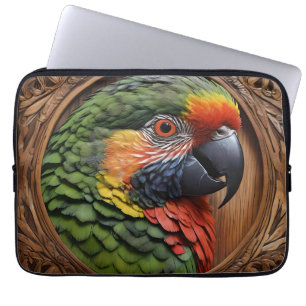 Aussie Spirit: Ein Lorikeet, das in geschnitztem H Laptopschutzhülle