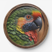 Aussie Spirit: Ein Lorikeet, das in geschnitztem H Pappteller (Vorderseite)