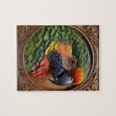 Aussie Spirit: Ein Lorikeet, das in geschnitztem H Puzzle (Horizontal)