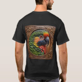Aussie Spirit: Ein Lorikeet, das in geschnitztem H T-Shirt (Rückseite)