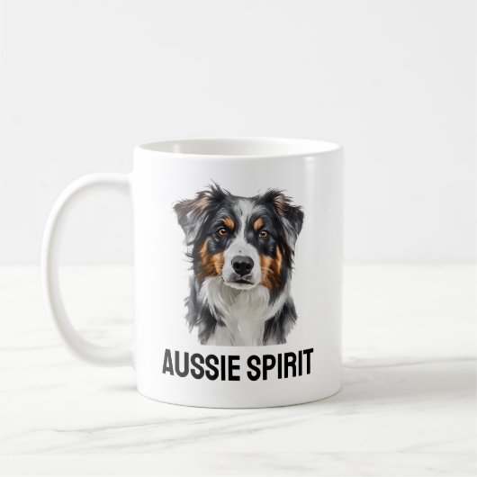 Aussie Spirit Tasse - Proud Australian Shepherd Gi (Links)