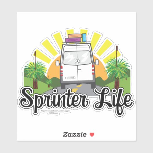 Aussie Sprinter Life Sticker (Blatt)