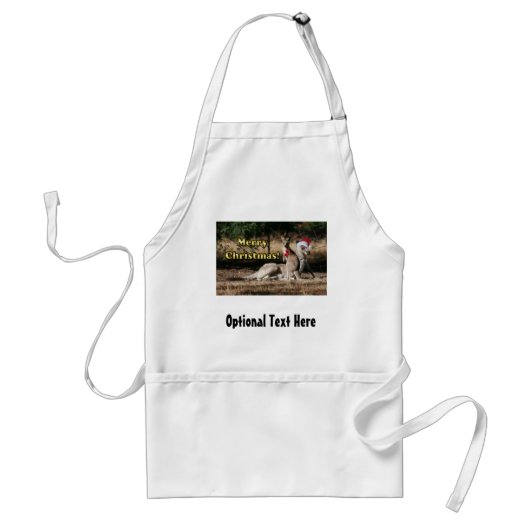 Aussie Style Christmas Kangaroos Schürze (Vorne)