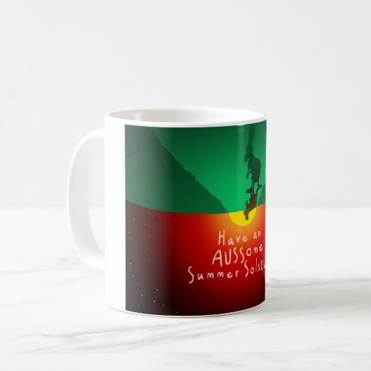 AUSSIE Summer Solstice! Coffee Mug Kaffeetasse (Vorderseite Links)