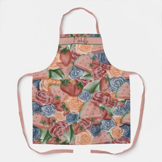 Aussie Summer Vibes - Watermelon & Strawberries Schürze (Vorderseite)