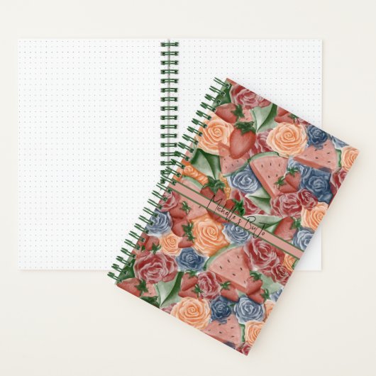 Aussie Summer - Watermelon & Strawberries BuJo Notizblock (Innen)