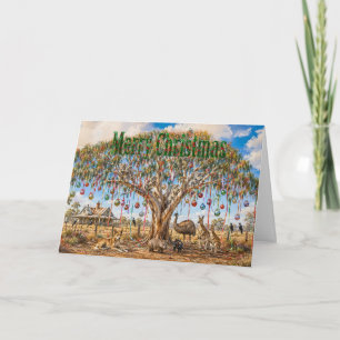 Aussie-Tiere-Weihnachts-Gumtree-Baumschmuck Karte