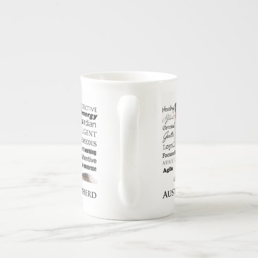 Aussie Traits Bone China Tasse (Rückseite)