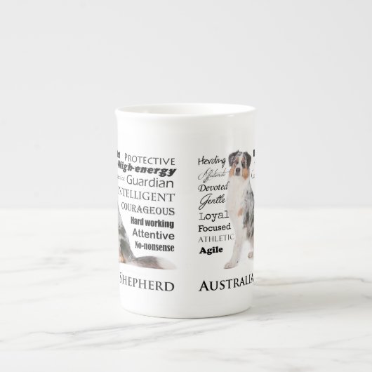 Aussie Traits Bone China Tasse (Vorderseite)