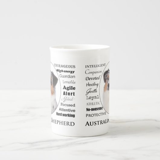 Aussie Traits Bone China Tasse (Vorderseite)
