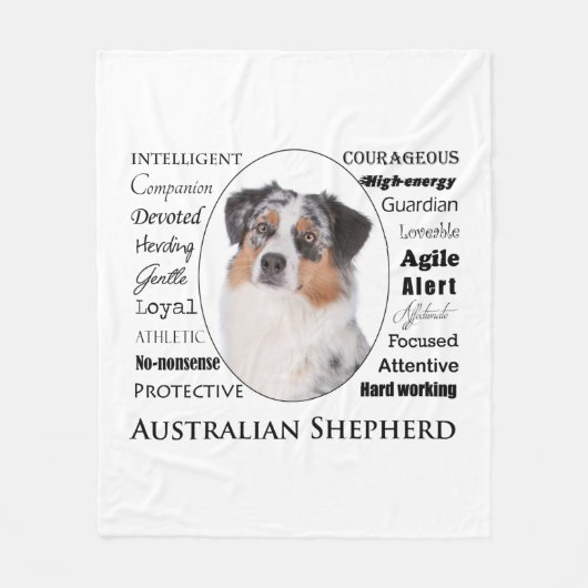 Aussie Traits Fleece Blanket (Vorderseite)
