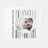 Aussie Traits Fleece Blanket (Vorderseite (Horizontal))