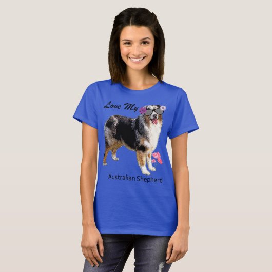 Aussie Wearing Sunglasses Funny T-Shirt (Vorne ganz)