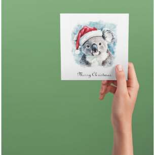 Aussie-Weihnachtsfreude, Koala-Bär individuell Einladung