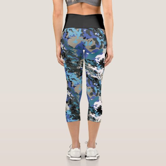 Aussie Wild Kingfisher Capri Leggings (Rückseite)