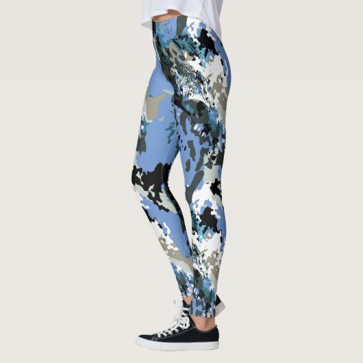 Aussie Wild Mauve Pattern Leggings (Links)