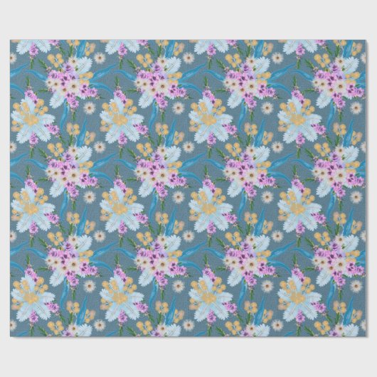 Aussie Wildblume Summer Geschenkpapier (Flach)