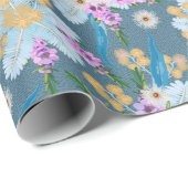 Aussie Wildblume Summer Geschenkpapier (Rolleneckpunkt)