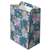 Aussie Wildblume Summer Mittlere Geschenktüte (Rückseite Schrägansicht)