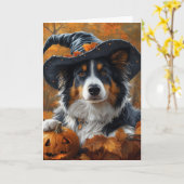 Aussie Witch Karte (Gelbe Blume)