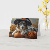 Aussie Witch Karte (Gelbe Blume)