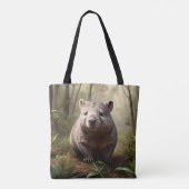 Aussie Wombat in Aussie Bushland, Tasche (Rückseite)
