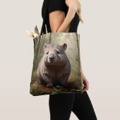 Aussie Wombat in Aussie Bushland, Tasche (Von Nahem)