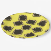 Aussie Yeast Extract on Toast Pappteller (Schrägansicht)