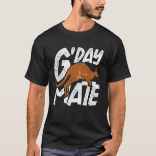 Aussie Zoo Animal G Day Mate Australia Kangaroo T-Shirt