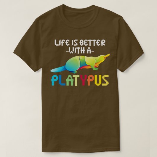 Aussie Zoo Keeper Australia Animal Platypus T-Shirt (Design vorne)