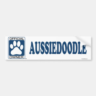 Aussiedoodle Blau Autoaufkleber