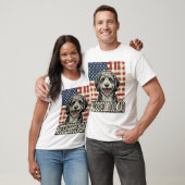 Aussiedoodle Dad Patriotic Vintage Dog Shirt Desig (Unisex)