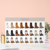 Aussiedoodle-Hundemischung Acrylschild (Hochzeit)