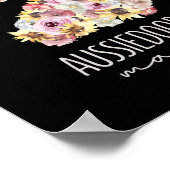 Aussiedoodle Mama Floral Paw Mama Poster (Ecke)