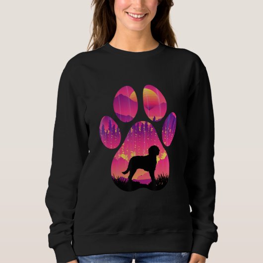 Aussiedoodle Paw Mom Dad Dog  Women Men Sweatshirt (Vorderseite)