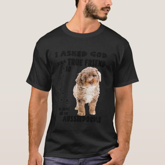 Aussiedoodle Quote Mama Aussiepoo Vater Niedlich A T-Shirt (Vorderseite)
