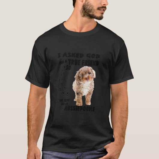 Aussiedoodle Quote Mama Aussiepoo Vater Niedlich A T-Shirt (Vorderseite)