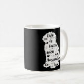 Aussiedoodle Shirt Design für Aussiedoodle Dog Lov Kaffeetasse (VorderseiteRechts)