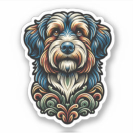 Aussiedoodle Vinyl Waterproof Hundekleber Aufkleber