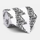 Aussieht wie, dieses ist, was ein Feminist - Krawatte (Gerollt)