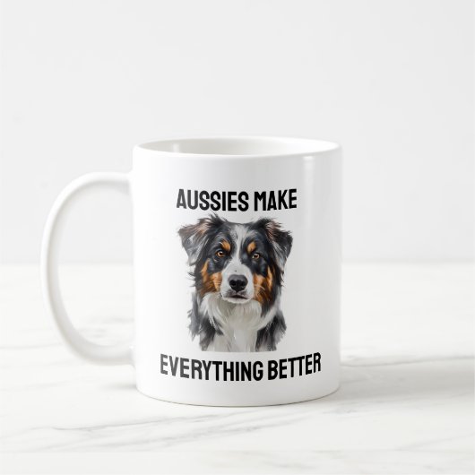 Aussies Make Life Better Coffee Tasse für Liebhabe (Links)