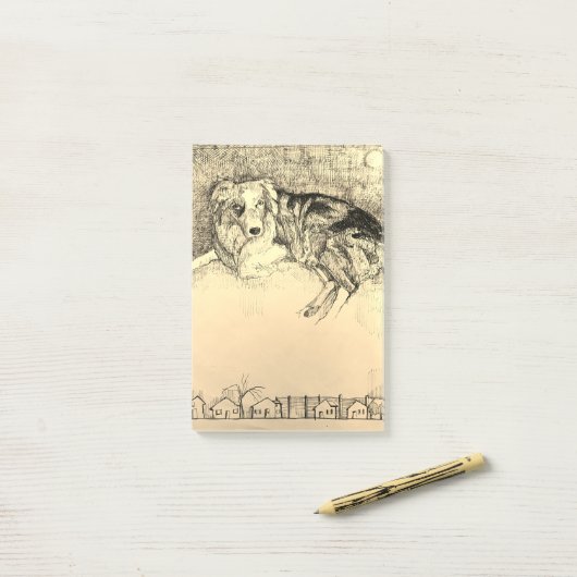 Aussie's Notepad Post-it Klebezettel (Auf Schreibtisch)