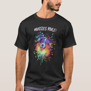 Aussies Rule Australian Shepherd Spaß 1 T-Shirt