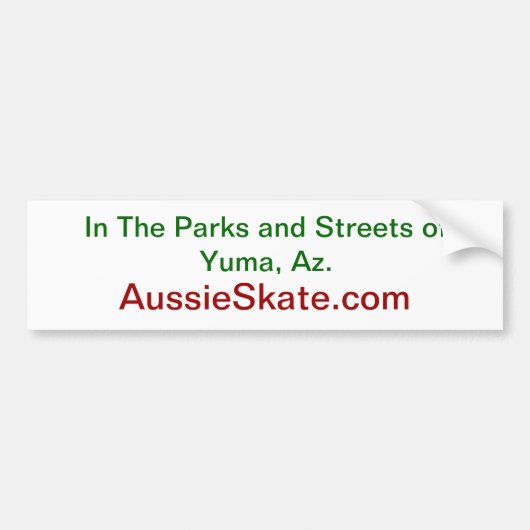 AussieSkate Autoaufkleber (Vorne)