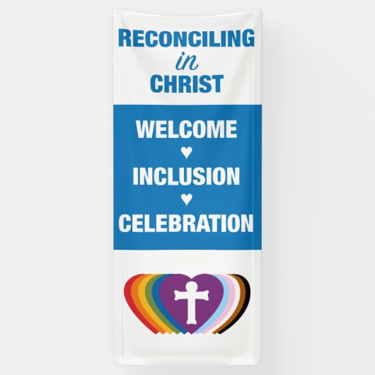 Aussöhnung im Banner des Christlichen Gottesdienst (Vertikal)