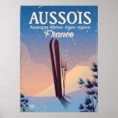 Aussois Auvergne-Rhône-Alpes Frankreich Skiposter Poster (Vorne)