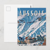 Aussois Skistation Postkarte (Vorne/Hinten)