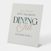 Ausspeisen - Modernes Militär Sockelschild (Vorderseite)