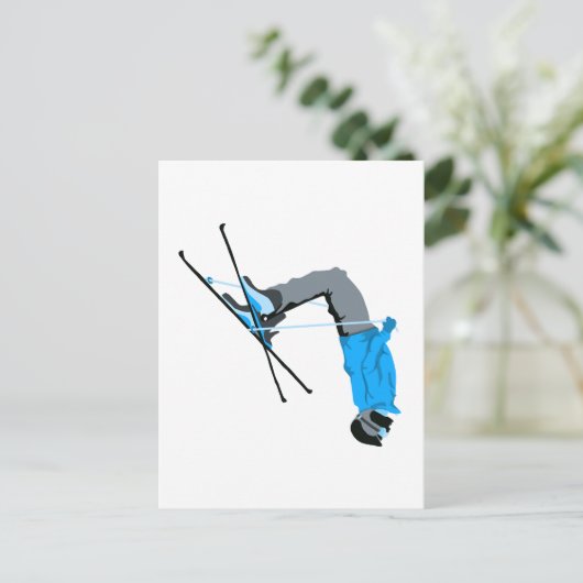 Ausspiegeln | Skischuhkarte Postkarte (Stehend Vorderseite)